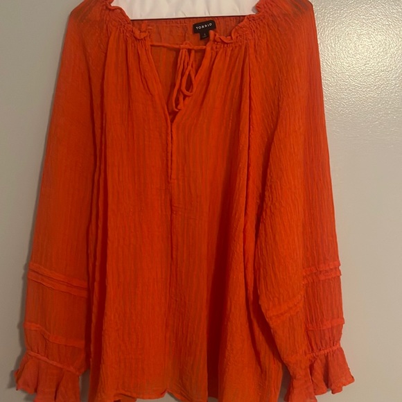 torrid Tops - Torrid Orange Blouse